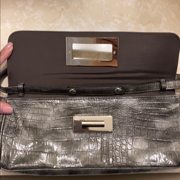 Gray Alligator Skin Small Bag - Picture 3 of 6